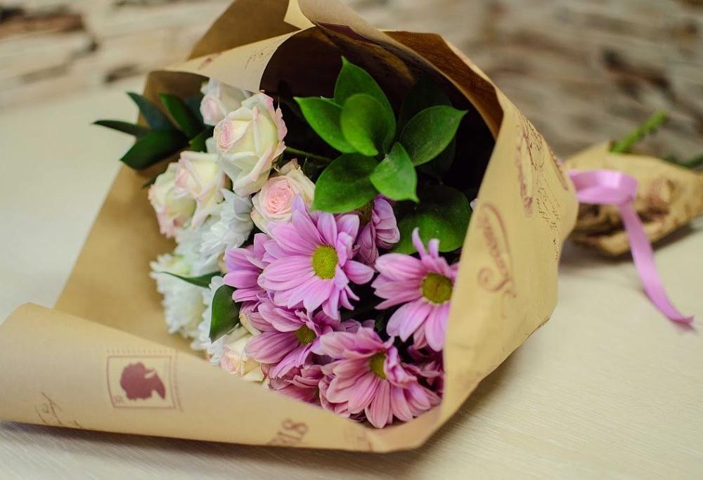 Букет цветов из: Розы и Хризантемы в Ишимбае