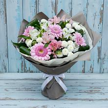 Букет цветов из:  Герберы, Альстромерии и Хризантемы в Ишимбае