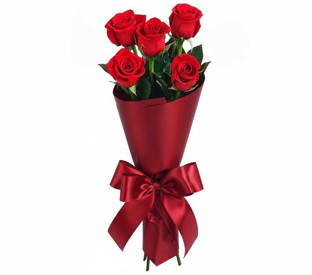 Букет 5 Красных роз Эдлесс Лав в Ишимбае