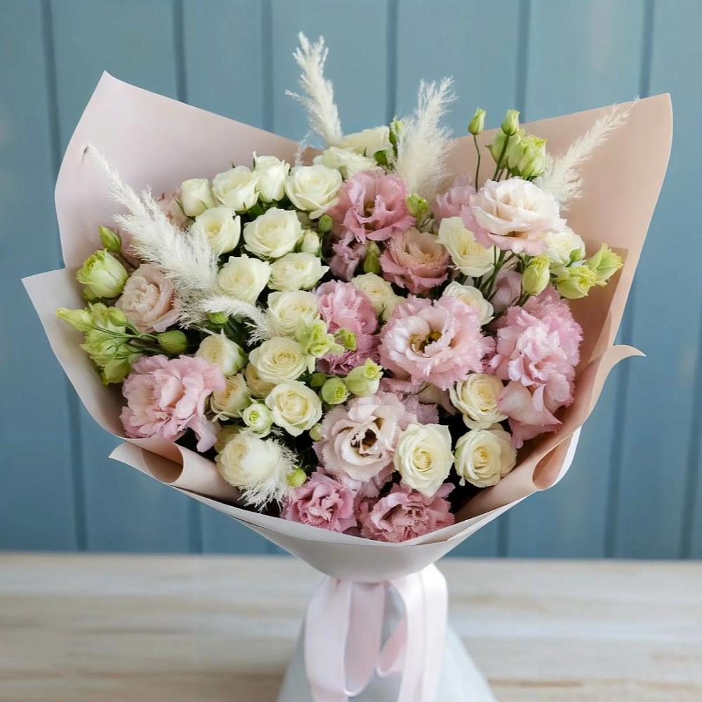 Букет цветов из: Альстромерии и Розы в Ишимбае