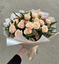 Букет Кремовые розы Латте в Ишимбае