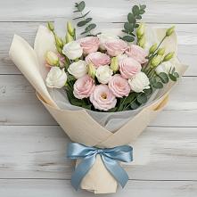 Букет цветов из:  Лизиантусы в Ишимбае