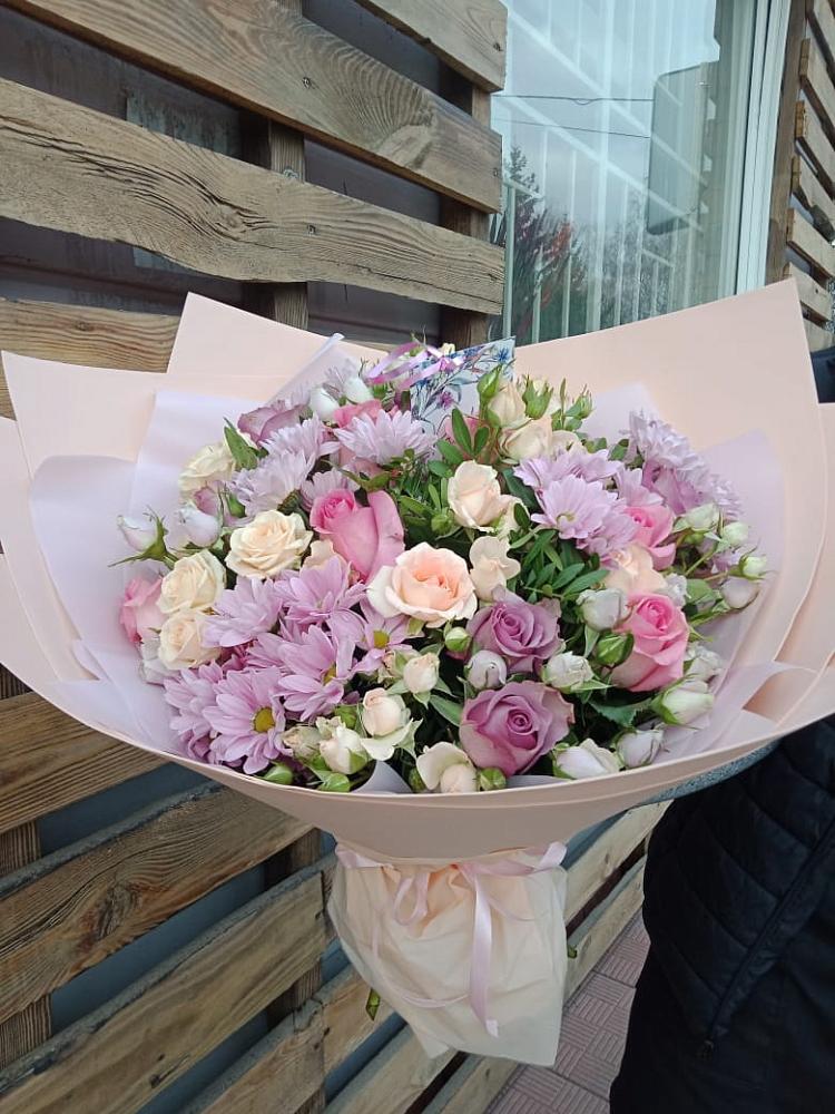 Букет цветов из: Розы и Хризантемы в Ишимбае