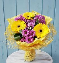 Букет цветов из:  Хризантемы и Герберы в Ишимбае