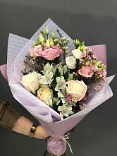 Букет цветов из:  Альстромерии, Розы и Лизиантусы #REPLACE_PRED# Ишимбае