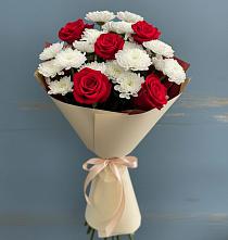 Букет цветов из:  Розы и Хризантемы в Ишимбае