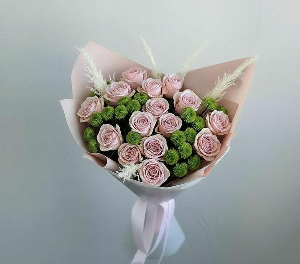 Букет цветов из: Розы и Хризантемы в Ишимбае