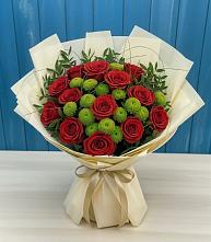 Букет цветов из:  Розы и Хризантемы в Ишимбае