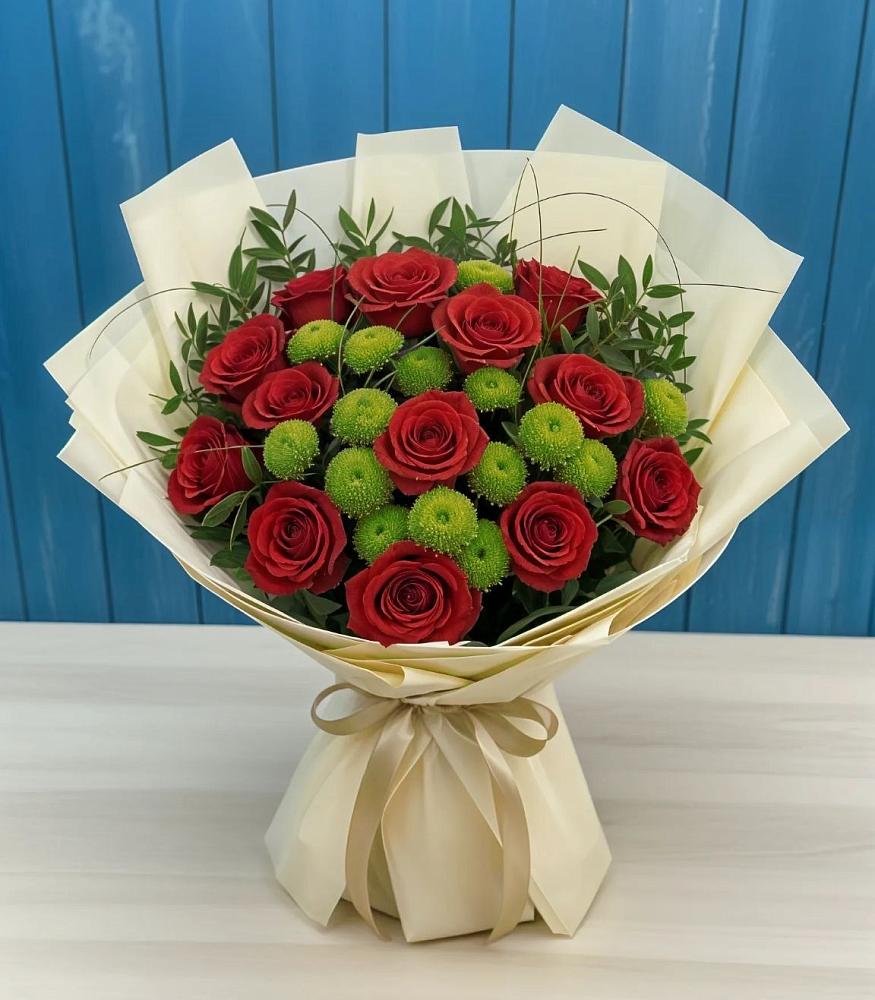 Букет цветов из: Розы и Хризантемы в Ишимбае