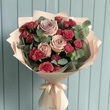 Букет цветов из:  Гвоздики и Розы в Ишимбае